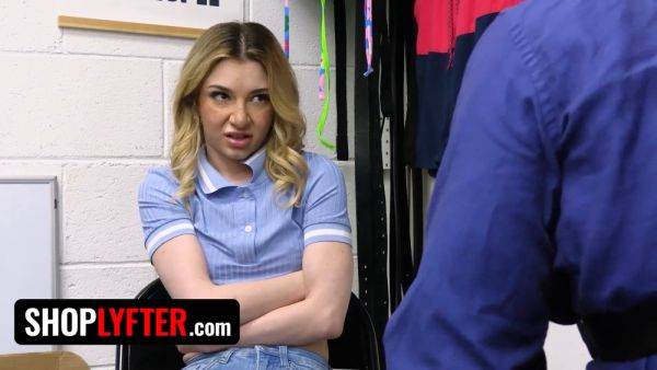 Demi Hawks dominates security officer's big dick with her mouth and tight pussy - sexu.com on poweredporn.com