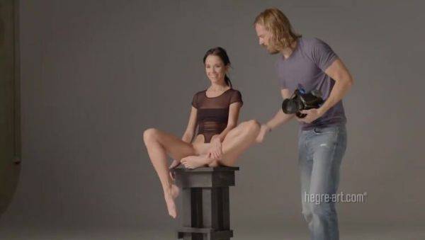 Lesbian Lovers Julietta & Magdalena: Behind the Scenes - veryfreeporn.com on poweredporn.com