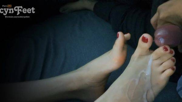 Toejob - Ep.4 - Red Nails - hclips.com on poweredporn.com