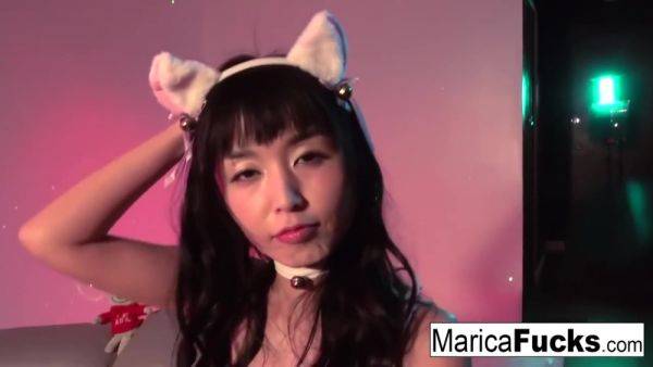 Marica Hase In Beautiful Small Tittied Asian Loves Her New Toy - hotmovs.com on poweredporn.com