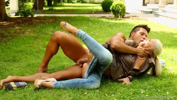 Nathaly Heaven in Damp Grass and Satin Desire - veryfreeporn.com on poweredporn.com