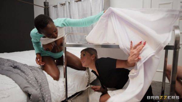 Aloud ebony and her blonde friend combine oral with erotic masturbation - xbabe.com on poweredporn.com