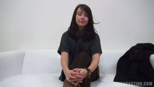 Attractive Brunette Anna with Small Tits - porntry.com - Czech Republic on poweredporn.com