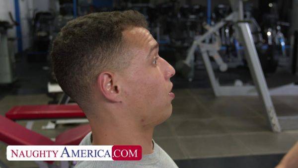 Sexy and fit Riley Jacobs gives one wet workout on a big cock - hotmovs.com on poweredporn.com