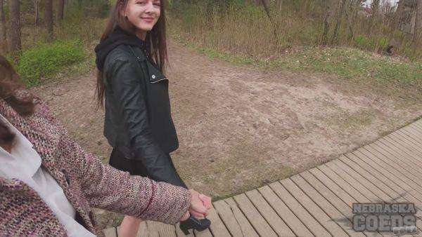 Lesbians Dating And Having Sex In A Parked Car After Naked Boobs And Pussy In Public - hotmovs.com on poweredporn.com