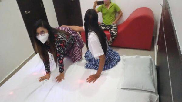 Students Appoint The Teacher To Give Them A Personalized Mathematics Class, They Seduce Him - desi-porntube.com on poweredporn.com