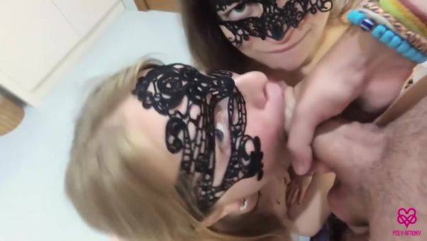 Poly-amory - Threesome Deep Double Blowjob Two Teens Ba - hclips.com on poweredporn.com