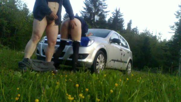 Bends Me On The Hood Of The Car And Fucks Me Like A Pig Part 1 - hclips.com on poweredporn.com