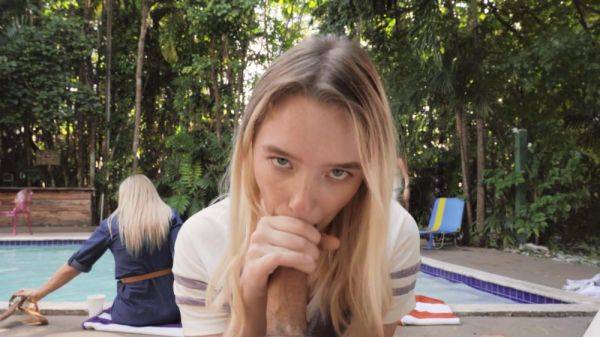 Cam sex in POV with a teen blonde spinning dick in every hole - xbabe.com on poweredporn.com