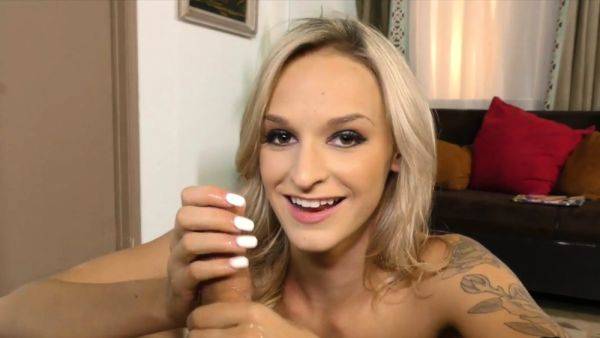 Handjob POV inked GF gives dirty talk HJ - drtuber.com on poweredporn.com