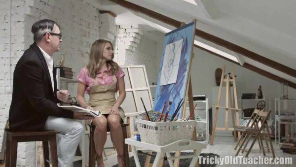 Sly old instructor Vlada receives a hardcore fuck from a student's father - porntry.com on poweredporn.com