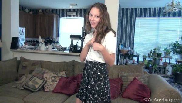 Penelope Jones Casually Gets Naked on a Sofa in Lingerie - porntry.com on poweredporn.com