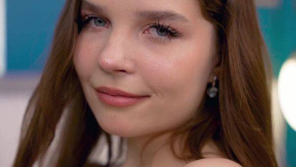 Old man pounds teeny anal slut Polly Doll's tight rear again - anysex.com on poweredporn.com