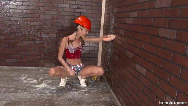 Blonde Female Construction Worker Seeking Load - Gina Gerson - porntry.com on poweredporn.com
