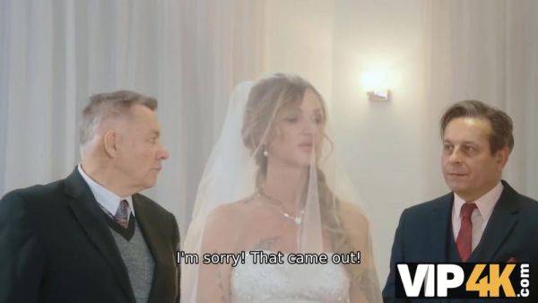 VIP4K. Olivia Sparkle in a wedding dress and veil caught on camera fucking - hotmovs.com - Czech Republic on poweredporn.com