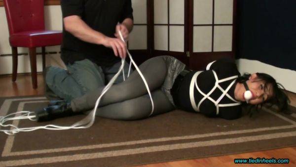 Sahrye Hogtied In Boots - Bondage Porn - hclips.com on poweredporn.com