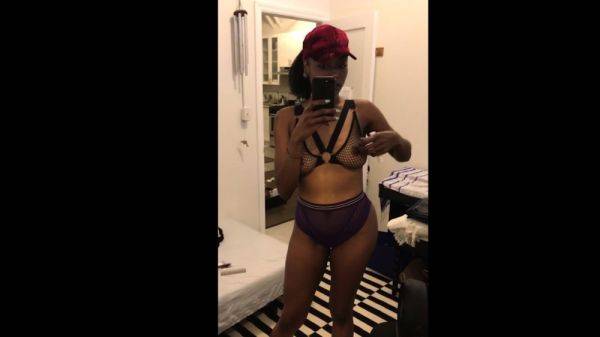 Stylish Black Girl In Lingerie - drtuber.com on poweredporn.com