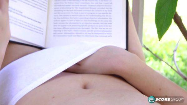 Stroll Through The Garden With Adorable Teenaged Nudist Violet - hotmovs.com on poweredporn.com