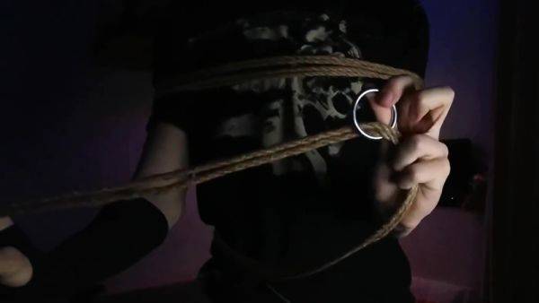 Selfbondage Boxtie Tutorial - hclips.com on poweredporn.com