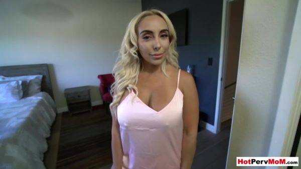 Masturbating Stepson Asks Milf Stepmom To Help Him Out - videomanysex.com on poweredporn.com