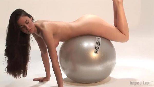 Muriel's Big Tit Latinas with Hairy Bushes and Fitness Ball - veryfreeporn.com on poweredporn.com