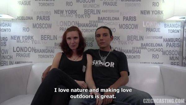 Redhead Threesome with Hanka & Honza - veryfreeporn.com - Czech Republic on poweredporn.com