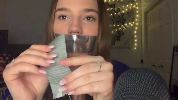 Asmr Tape Mouth - hclips.com on poweredporn.com