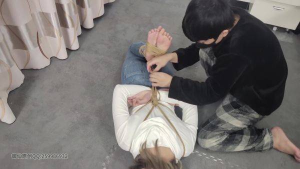 Girl Hogtied And Breathplay - upornia.com - Japan on poweredporn.com