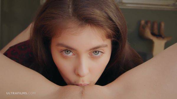 Super hot 18yo models Lily Bella and Alissa Foxy passionately licking and kissing each other - European lesbian sex - xhand.com on poweredporn.com