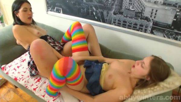 Amateur Girls Amber & Katherine; Hot Hairy Lesbian Action - porntry.com on poweredporn.com