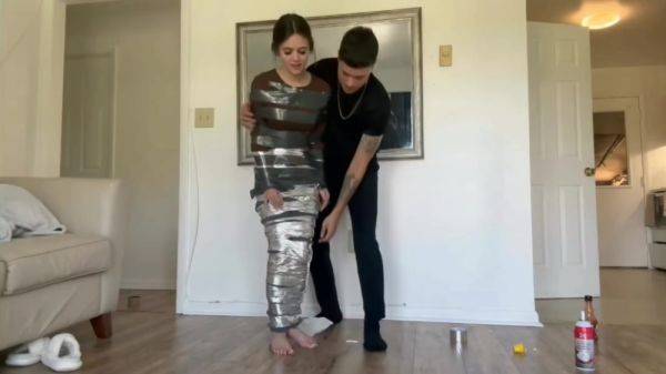 Extreme Duct Tape Challenge - hclips.com on poweredporn.com
