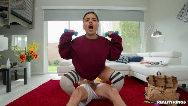 Latina with curvy ass fitted with dick in each of her needy holes - xbabe.com on poweredporn.com