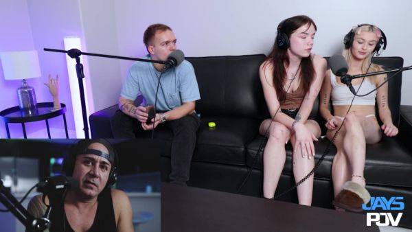 Joshua Lewis, Emma Rosie And Jay Rock In Podcast - Super Slutty Blonde - upornia.com on poweredporn.com