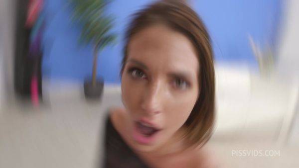 My First Pee Drink, Aurrora Paoli, 1on1, ATM, Rough Sex, Big Gapes, Pee Drink, Cum in Mouth, Swallow GL654 - PissVids - hotmovs.com - France on poweredporn.com