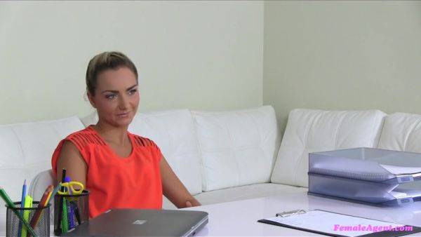 Slim Tanned Blondie Goes Lesbian - hotmovs.com on poweredporn.com