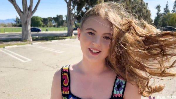 Cute Busty Blonde PAWG Gets Rewarded With a Creampie For Her Superb Dick-Sucking-and-Riding Skills - anysex.com on poweredporn.com