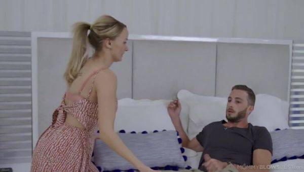 Captured in Step-mom Pristine Edge's Bed Performing Handjob - porntry.com on poweredporn.com