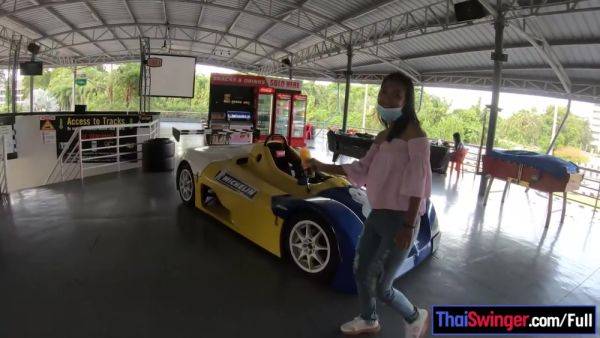 Cute Thai amateur teen girlfriend go karting and recorded on video after - hotmovs.com - Thailand on poweredporn.com