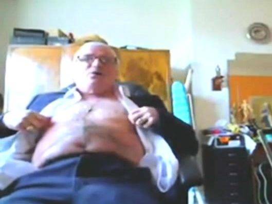 Suited Grandpa Cum On His Pants - drtuber.com on poweredporn.com