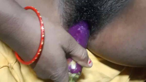 Neetu Bhabhi Put Brinjal In His Huge Pussy . And Masturbating Herself - hclips.com on poweredporn.com