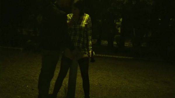 Kinky Couple Masturbates Together In A Public Park - hotmovs.com on poweredporn.com
