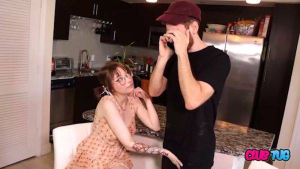 Redhead teen with braces gives an epic POV handjob & gets a cumshot - sexu.com - Usa on poweredporn.com