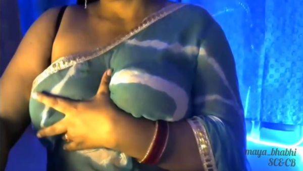 Hot Sexy Lady Bhabhi Showing Off Her Lovely Boobs Keeping Her Bra Off Her Boobs Under Her Boobs - desi-porntube.com - India on poweredporn.com