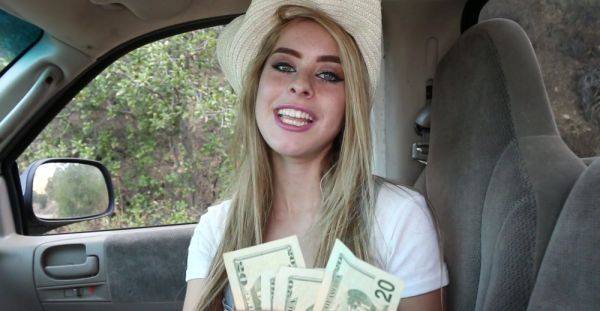 Sweet blonde gets busy sucking the cock and riding it in flawles POV - xbabe.com on poweredporn.com