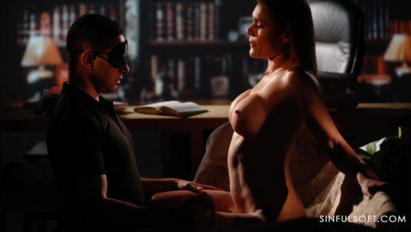 Alluring woman plays erotic on cock in charming positions - hellporno.com on poweredporn.com