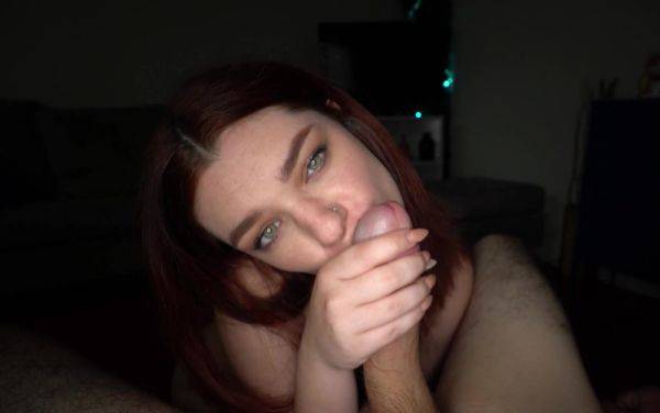 Redhead throats the big dick while moaning for harsh sex - alphaporno.com on poweredporn.com
