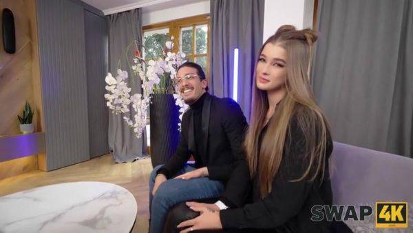 Veronica Leal & Olivia Sparkle - We Tricked This Guy And Fucked His Wife - videomanysex.com on poweredporn.com