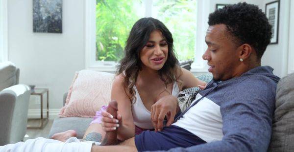 Curious stepmom tries black cock in her tiny holes - xbabe.com on poweredporn.com