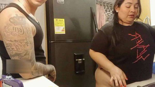 Scarlett Takes Dimitry's Brother's Wife for Wild Kitchen Sex - xxxfiles.com on poweredporn.com