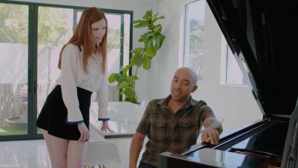 Redhead Scarlett Mae Seduces Ebony Stud - Scarlett Mae - videomanysex.com on poweredporn.com